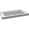 Ekena Millwork Vertical Surface Mount PVC Gable Vent: Functional, w/ 2"W x 1-1/2"P Brickmould Frame, 20"W x 12"H GVPVE20X1202SF - alternate 5